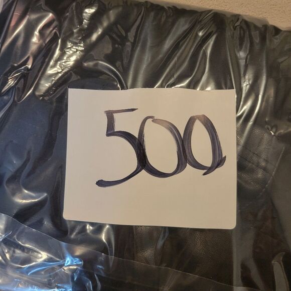 DKNY Black Leggings With Faux Leather Details Size Small - Picture 9 of 9